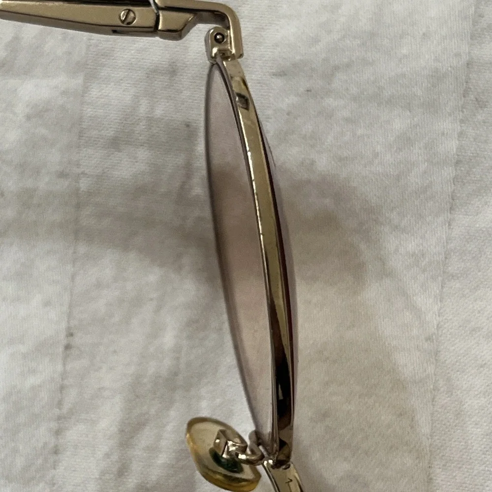 Vintage Glasses Benetton METAL Gold Oval Glasses Frame